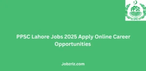 PPSC Lahore Jobs 2025 Apply Online Career Opportunities
