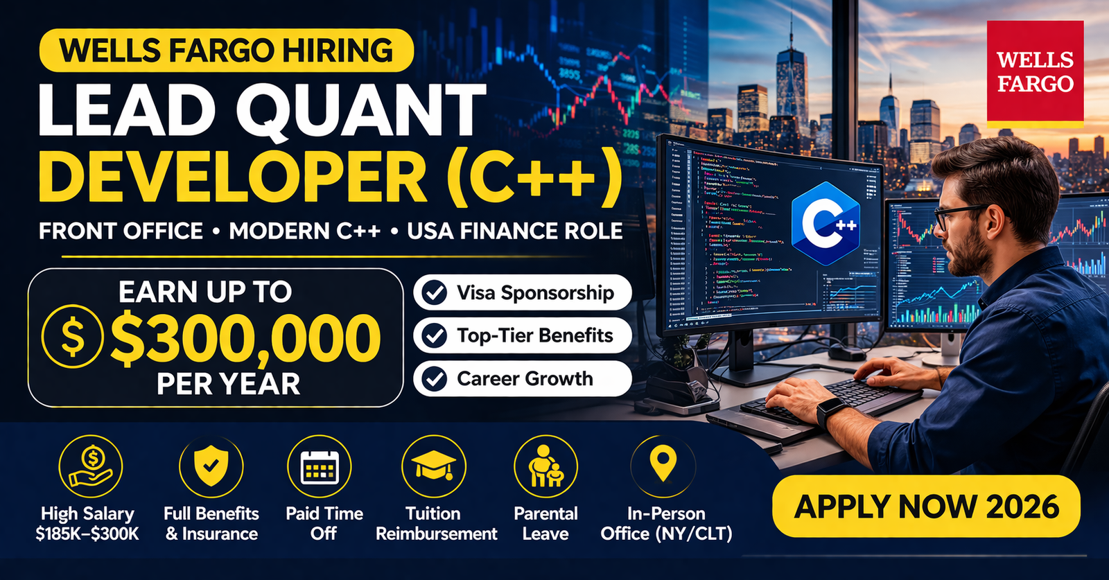 Wells Fargo Quant Developer Job