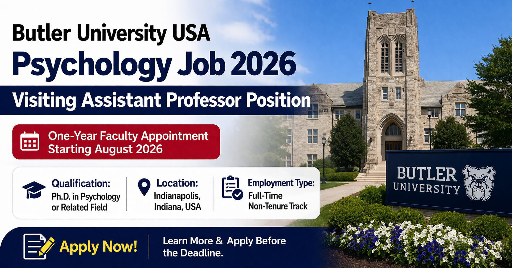 Visiting Assistant Professor Psychology Job 2026