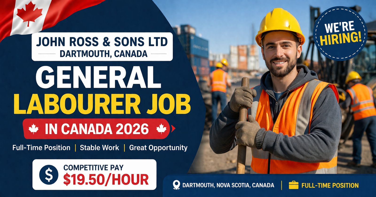 General Labourer Job in Canada 2026