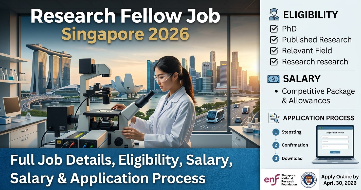 Research Fellow Job Singapore 2026