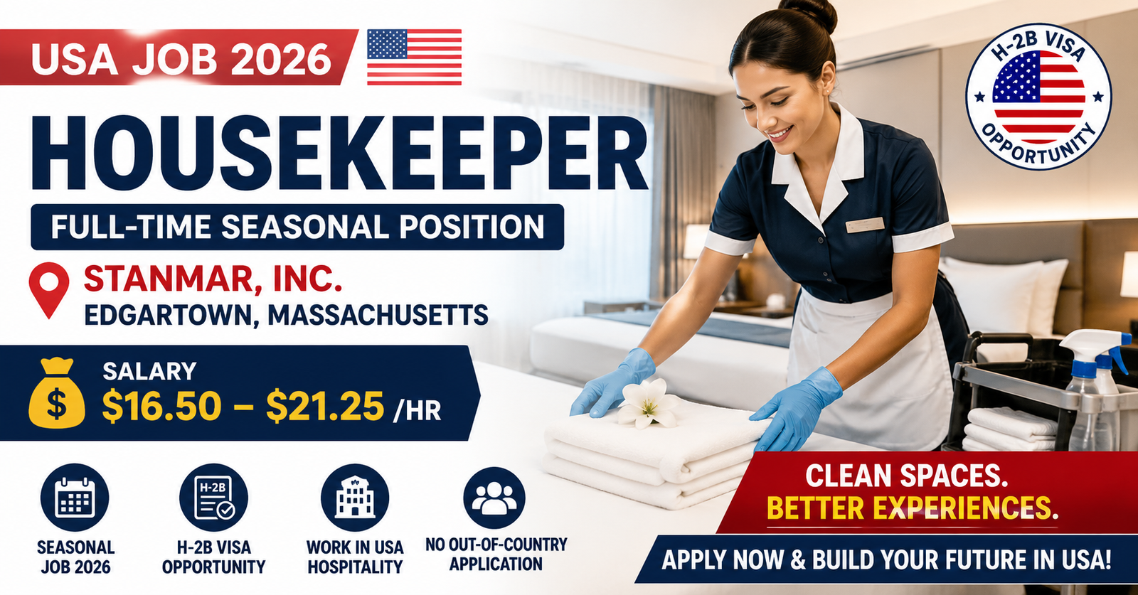 Housekeeper Job in USA 2026