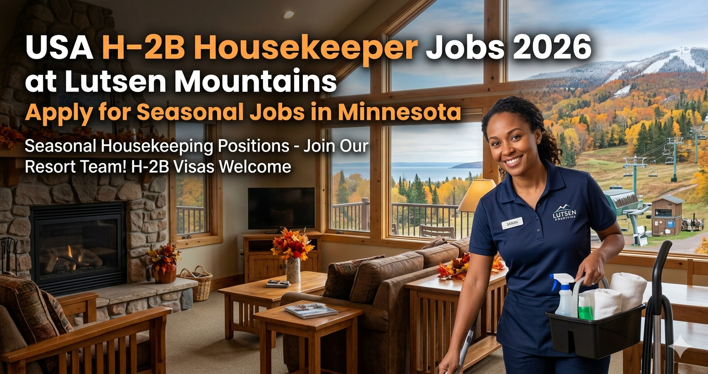 USA H-2B Housekeeper Jobs 2026