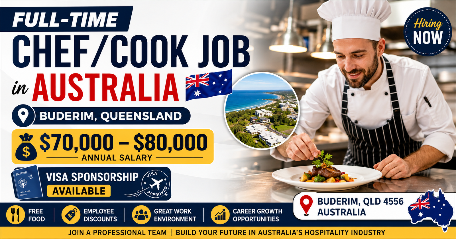 Full time Chef Job Australia