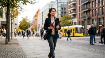 Skilled professional arriving in Germany on the Opportunity Card 2026 to search for a job