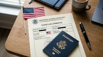 H-1B visa 2026 new rules — passport and approval documents on a desk