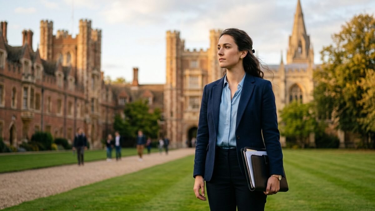 Chevening Scholarship 2027 applicant on a UK university campus ahead of the 4 August application opening