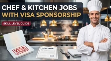 Chef with visa approved stamp and work permit — chef and kitchen jobs with visa sponsorship