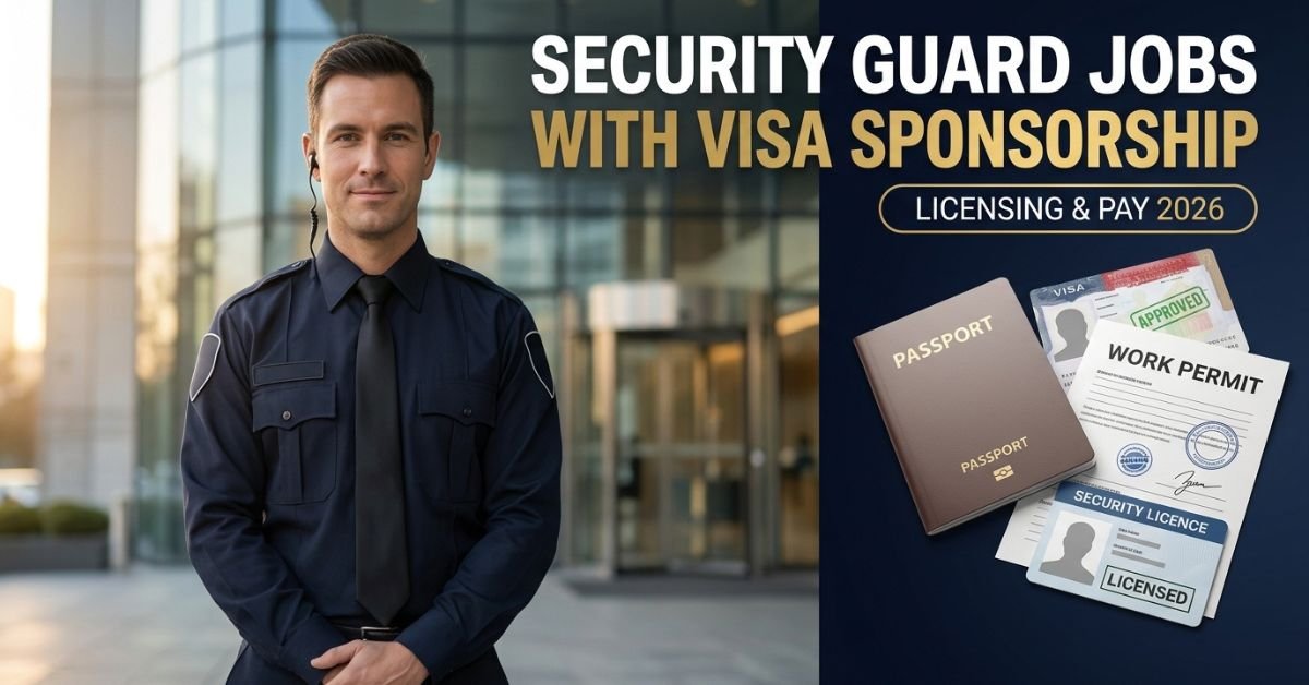 cleaning and facility jobs with visa sponsorship featured image with visa and work permit